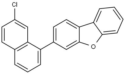 Dibenzofuran, 3-(7-chloro-1-naphthalenyl)- Structure