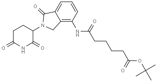 Lenalidomide-CO-C4-COO(t-Bu) Structure