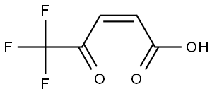 (Z)-5,5,5-Trifluoro-4-oxopent-2-enoic acid Structure