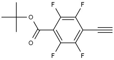 tert-Butyl 4-ethynyl-2,3,5,6-tetrafluorobenzoate Structure