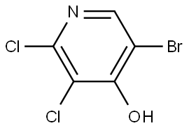 4-Pyridinol, 5-bromo-2,3-dichloro- Structure