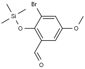 3-Bromo-5-methoxy-2-((trimethylsilyl)oxy)benzaldehyde Structure