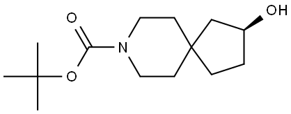 8-Azaspiro[4.5]decane-8-carboxylic acid, 2-hydroxy-, 1,1-dimethylethyl ester, (2S)- Structure