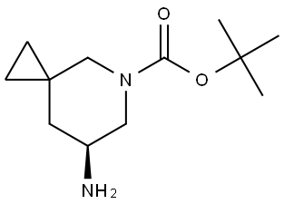 tert-butyl (7S)-7-amino-5-azaspiro[2.5]octane-5-carboxylate Structure