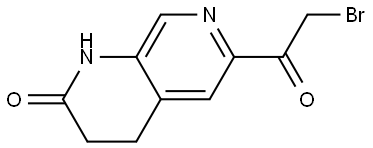 6-(2-Bromoacetyl)-3,4-dihydro-1,7-naphthyridin-2(1H)-one Structure