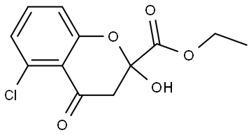 ethyl 5-chloro-2-hydroxy-4-oxo-chromane-2-carboxylate Structure