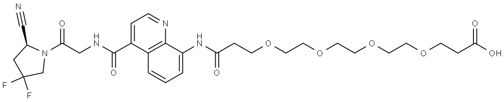 Bis-PEG4-acid-OncoFAP Structure