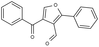 4-benzoyl-2-phenylfuran-3-carbaldehyde Structure