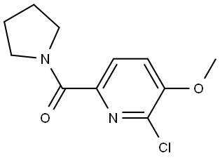 (6-chloro-5-methoxypyridin-2-yl)(pyrrolidin-1-yl)methanone 구조식 이미지