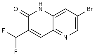 7-bromo-3-(difluoromethyl)-1H-1,5-naphthyridin-2-one Structure