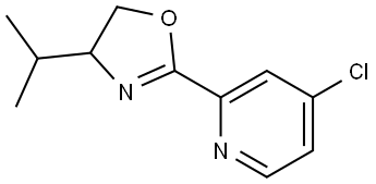 Pyridine, 4-chloro-2-[4,5-dihydro-4-(1-methylethyl)-2-oxazolyl]- Structure