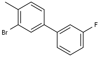 3-Bromo-3'-fluoro-4-methyl-1,1'-biphenyl Structure