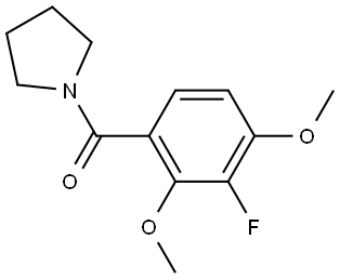 (3-fluoro-2,4-dimethoxyphenyl)(pyrrolidin-1-yl)methanone Structure