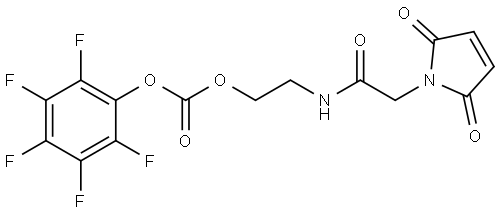 2-(2-(2,5-Dioxo-2,5-dihydro-1H-pyrrol-1-yl)acetamido)ethyl (perfluorophenyl) carbonate Structure