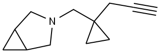 3-((1-(Prop-2-yn-1-yl)cyclopropyl)methyl)-3-azabicyclo[3.1.0]hexane Structure