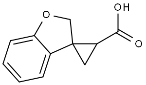 2H-Spiro[benzofuran-3,1'-cyclopropane]-2'-carboxylic acid Structure