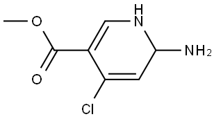 Methyl 6-amino-4-chloro-1,6-dihydropyridine-3-carboxylate Structure