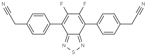 4,4'-(5,6-difluorobenzo[c][1,2,5]thiadiazole-4,7-diyl)diacetonitrile Structure