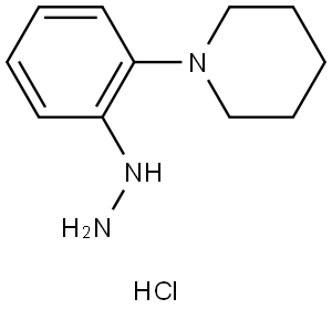 Piperidine, 1-(2-hydrazinylphenyl)-, hydrochloride (1:1) Structure