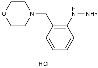 Morpholine, 4-[(2-hydrazinylphenyl)methyl]-, hydrochloride (1:1) Structure