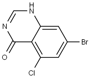 7-bromo-5-chloro-1,4-dihydroquinazolin-4-one 구조식 이미지