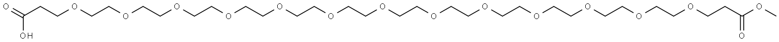 MeOOCCH2CH2O-PEG12-CH2CH2COOH Structure