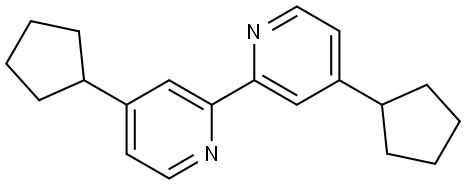 4,4'-Dicyclopentyl-2,2'-bipyridine 구조식 이미지