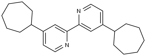 4,4'-Dicycloheptyl-2,2'-bipyridine Structure