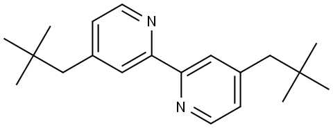 4,4'-Di(2,2-dimethylpropyl)-2,2'-bipyridine Structure