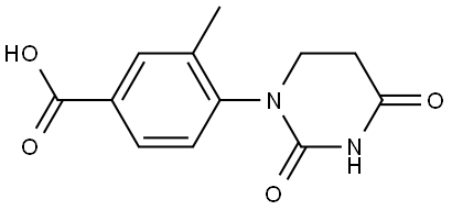 4-(2,4-dioxo-1,3-diazinan-1-yl)-3-methylbenzoic acid Structure