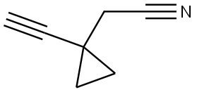 2-(1-ethynylcyclopropyl)acetonitrile Structure