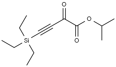 3-Butynoic acid, 2-oxo-4-(triethylsilyl)-, 1-methylethyl ester Structure