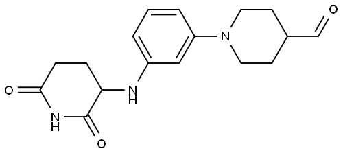 1-(3-((2,6-dioxopiperidin-3-yl)amino)phenyl)piperidine-4-carbaldehyde Structure