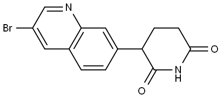 3-(3-Bromoquinolin-7-yl)piperidine-2,6-dione Structure