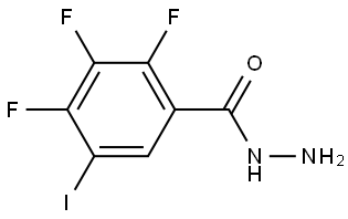 Benzoic acid, 2,3,4-trifluoro-5-iodo-, hydrazide Structure