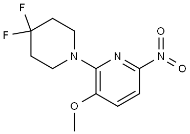 2-(4,4-difluoropiperidin-1-yl)-3-methoxy-6-nitropyridine Structure