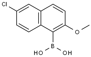 (6-chloro-2-methoxynaphthalen-1-yl)boronic acid Structure