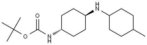 tert-butyl ((1r,4r)-4-((4-methylcyclohexyl)amino)cyclohexyl)carbamate Structure