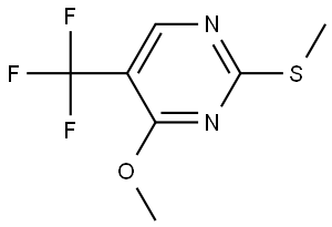 4-methoxy-2-methylsulfanyl-5-(trifluoromethyl)pyrimidine Structure