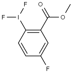 Benzoic acid, 2-(difluoroiodo)-5-fluoro-, methyl ester Structure