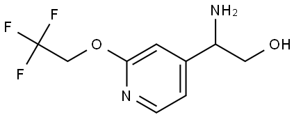 2-amino-2-(2-(2,2,2-trifluoroethoxy)pyridin-4-yl)ethan-1-ol Structure