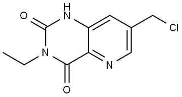 7-(chloromethyl)-3-ethyl-1H-pyrido[3,2-d]pyrimidine-2,4-dione Structure