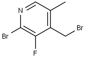 Pyridine, 2-bromo-4-(bromomethyl)-3-fluoro-5-methyl- Structure