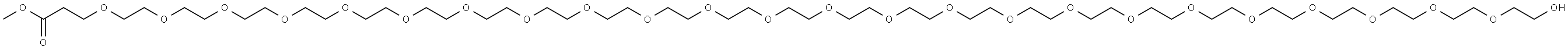 methyl 1-hydroxy-3,6,9,12,15,18,21,24,27,30,33,36,39,42,45,48,51,54,57,60,63,66,69,72-tetracosaoxapentaheptacontan-75-oate Structure