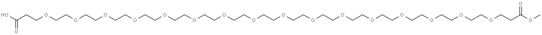 MeOOCCH2CH2O-PEG15-CH2CH2COOH Structure