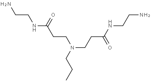3,3'-(Propylimino)bis[N-(2-aminoethyl)propanamide 구조식 이미지