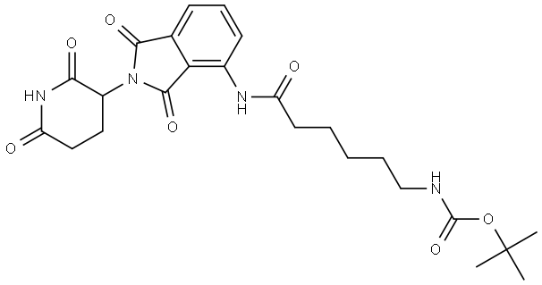 Thalidomide-4-amido-C5-NHBoc Structure