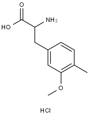 Phenylalanine, 3-methoxy-4-methyl-, hydrochloride (1:1) Structure