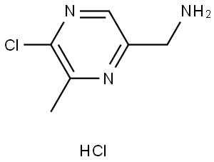 (5-chloro-6-methylpyrazin-2-yl)methanamine hydrochloride Structure