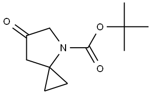 4-Azaspiro[2.4]heptane-4-carboxylic acid, 6-oxo-, 1,1-dimethylethyl ester Structure